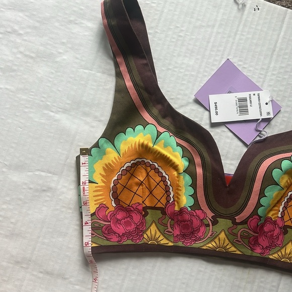 La DoubleJ Baia Printed Stretch Cotton Bralette Top - Picture 9 of 11